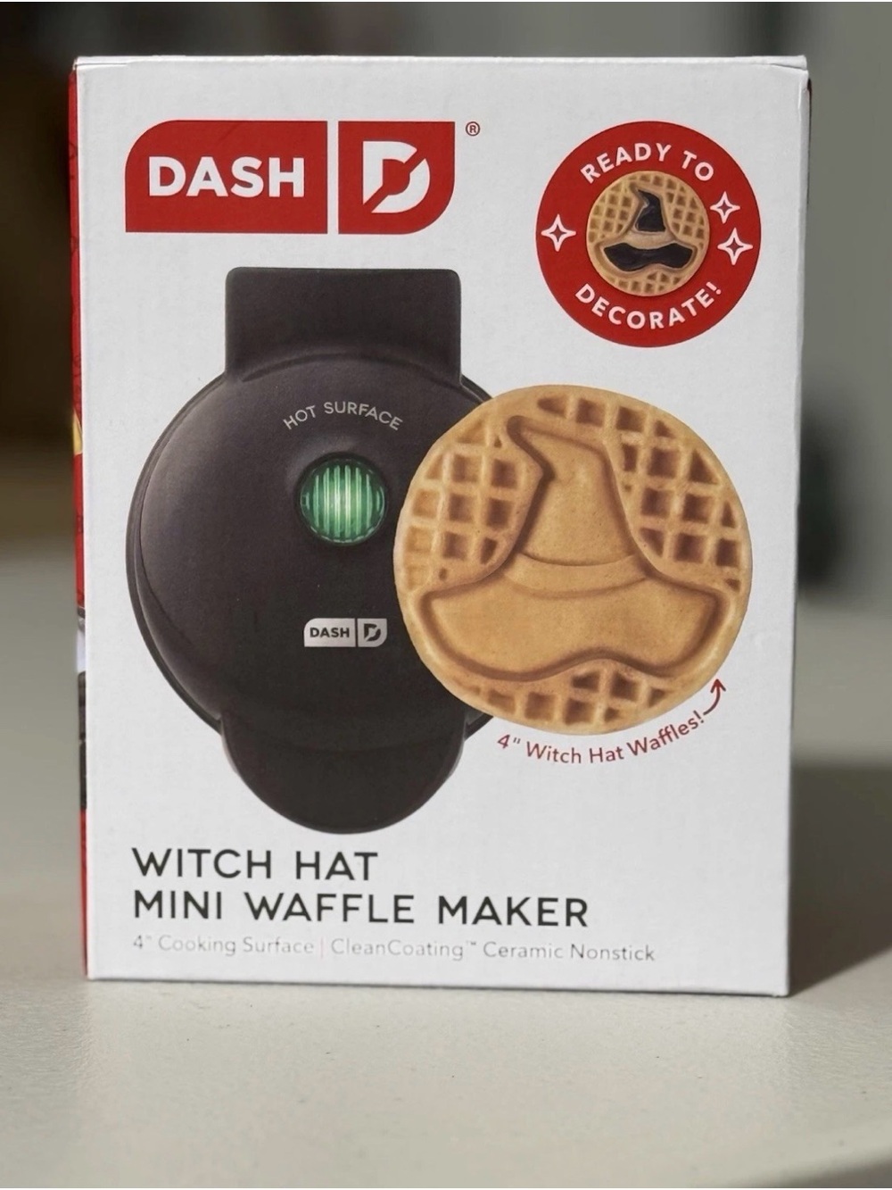 Ash Witch Hat Mini Waffle Maker in Black